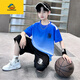G.Duckkids ropa para niños Traje de verano de verano Mid-Large Uniformes de baloncesto infantil de verano Fútbol de fútbol badminton Uniformes de tenis Velocidad de ejercicio 9905 rojo (código positivo) 120