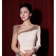 Shidao host dress female high-end adult women niche 2025 new style simple and elegant banquet evening choir dress L