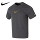 Camiseta de manga corta Nike (Nike) 2025 Summer New Hyverse Dri-Fit Men Seceding de mimes de secado rápido Top de cuello redondo de color medio gris/Moss verde de color verde/plata HV4882-299 2XL seco rápido