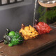 Color-changing tea pet ornaments to attract wealth, water-spraying Pixiu, rolling wealth, high-end tea table, creative personalized ornaments, tea set (Pixiu, rolling wealth), color-changing gold