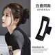 Barberry summer new matte matte square simple hair clip for the back of the head bangs hairpin shark clip 2025 new square gripper black 1 piece