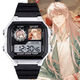 Nombre de código Yuan Furong Liu Bian Yuan Ji Zuoci Ratio de reloj Electronic School Escuela Primaria Regalo con despertador Silent Luminoso Luminoso Men and Women [Fashion Silver Black] -D3271 Reloj electrónico [Movimiento importado + Long Long Standby] Regalo de regalo