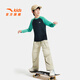 
Anta children's T-shirt men's children's clothing 2025 autumn fashion versatile breathable base shirt fashion sports long T late night blue 8411-1 150 cm