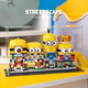 IXJSN Internet celebrity street view Minions are compatible with LEGO building blocks, children's educational assembling small particle desktop ornaments birthday gifts, Minions with big eyes and cuteness/Internet celebrity street view building blocks/suitable for gifts, Minions 4-in-1, exquisite color box