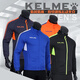 KELME Knitted Jacket Men's Casual Spring and Autumn Windproof Jacket Football Training Top Outfit Women Iron Gray/Fluorescent Orange S