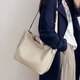 Bulldrome Women's Bag 2025 Nuevo diseño de nicho de nicho Bolso de cuero de alta gama Bolso para mujeres Versátil Versátil de un solo hombro Crossbody Bolse de moda de color caqui-Large-1396 (Aimorii)