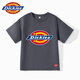 Dickies Kinderkleidung Kinder kurzärmeliges T-Shirt für Sommerjungen reine Baumwolle atmungsaktive halbe Ärmeln Girls Mode College Style Summer Kleid modisch