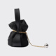 PRADA/Prada Women's Petit Sac Noir Re-Nylon and Nappa Sheep Leather Mini Bucket Bag Black