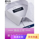 CEO Yageo Herren Short Sleeve Shirt Summer Business Casual Professional Clothing Cotton No Eisen mit mittlerem Alter großer Streifenhirt Kurzarm DX6624 40 40