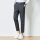 
LUGAYE Spring and Summer New Men's Leisure Pants Fashion Business Simple Non-scalding Anti-Wrinkle Comfortable Breathable All-match Straight Pants 9885 Black [Summer Style] 28 (2 feet 1)