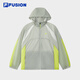 Filafusion Filafusion Herren gewebte Jacke Zhang Hao gleicher Stil 2025 Herbst Casual Lose Sun Protection Kapuze mit Kalt weißer Graugy M 170/92a/m
