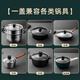 Fat Donglai's same style glass pot lid 16-28/30/32 pot lid stainless steel cap high temperature resistant wok soup pot 16cm glass lid (suitable for pots with inner diameter 15.5-16.5