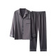 Yalu Bingsi pajamas men's spring and autumn long sleeve thin 2023 new internet celebrity cool feeling plus size home clothing set 01Q1098 L men-