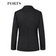 PORTS Women's Commuting Versatile Blazer LM8J025MFF064 Black Stripes 4