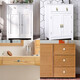 Wenzhi Abao Natural Shell Cabinet Türgriffe Europäische leichte Luxusschubladenschrank moderne einfache Hochtürgarderobe Messinghandle GBT12188C Abalone Shell Single Loch 25 mm eins