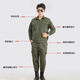 Fangpin-Baustelle Arbeit Kleidung Set Arbeitsschutz Arbeit Jacke Camouflage Security Schweißausrüstung Anti-Scenen und Tragen von Flaschen Dünnes Langarm 6 Taschensatz 16580a90-110jin [Jin gleich 0,5 kg] Universal Code