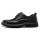 Strongman business casual leather shoes toe layer cowhide commuter work men's shoes JDA87571 black 42
