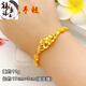 XCL Hong Kong 999 real gold bracelet for women, lucky four-leaf clover bracelet, gold rose bracelet, gift for mother, four-leaf clover bracelet, goddess model 12.8 g+