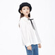 Little MO&Co. Children's clothing spring and autumn clothing girls doll collar long-sleeved white shirt shirt children's top little girl