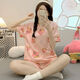 [4591 people collect] Summer hot new pajama set for women's short-sleeved shorts round neck niche cute card 1047 puppy M size (suitable for 80-95 Jin [Jin equals 0.5 kg])