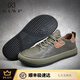 KLWP Hong Kong Herrenschuhe Herren trendige Schuhe Herren echtes Leder geneigter Kopf Casual Schuhe Herrenschuhe Herrenschuhe Trendy Herren Hollow 9987 White 37