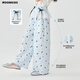 Yoyo One (Yoyo One) Ropa para niños Pantalones de patas de patas ultra ultra delgadas de verano Pantalones ultraales de verano Pantalones de dos paquetes de dos paquetes de dos paquetes [15305 Azul +15277 Azul] 110 110cm