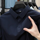 
zzang/ins light luxury high-end brand ice-sensing short-sleeved POLO shirt men's summer new casual lapel business t-shirt top 12357 black 3XL (recommended 165-180Jin [Jin equals 0.5 kg])