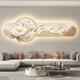 JiUyu Imagen LED Living Sala Decoring Sofá Fondo de pared Pintura colgante Mural Simple Modern Sense Lotus KX-6189 30*90 [Sin estilo de lámpara]