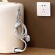 BEYZK plug fixer kitchen winder mobile phone charging cable data cable organization network line wiring storage cable black 4 strong back glue arc can be glued