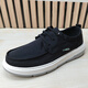 Qianpai Spring and Automne Chaussures pour hommes respirant les vieux chaussures célibataires pour hommes de Pékin et les personnes âgées larges épaisses Anti-slip confortable papa Chaussures pour hommes Q-13701 Black 38