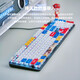 
Logitech K845 Gundam customized wired mechanical keyboard green and black tea shaft office game e-sports desktop computer k845+blue and white keycap (zero machine) green and shaft-[Typing office selection]