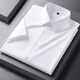 Lilang Shirt à manches courtes 2025 Summer Mulberry Silk Youth Business Cound Casual Cololie Couleur anti-chaleur Hought Men White M 38