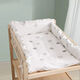 Tulana Windel Tisch Matte Babypflege Tisch reines Baumwoll-Antikollision Weicher Beutel Baby Schminktisch Schutz Dreischichtig gestickter kleiner Loquat (ohne Windel Tabelle 86*58 Innendurchmesser ungefähr 75*52 einschließlich