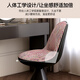 Hongsen Italian style makeup stool light luxury bedroom dressing stool modern simple small apartment dressing table chair high-end manicure stool retro kennel cloth can be rotated