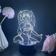 Pretty photo shoots and dreams of becoming a magic girl figure USB night light dance Shina Duna Kelis Tenkawa Kaorko anime 4877 Tenkawa Kaorko black background 16 colors + remote control + usb + battery compartment