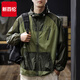 New Balance thin military green quick-drying ice silk sun protection clothing men's outdoor sun protection clothing new fishing jacket loose UV protection military green 3XL size suitable for 180-200Jin Jin equals 0.5 kg