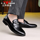 Bull Family Leather Shoes Men's 2025 Autumn and Winter New Versatile Business Formal Shoes British Style Slip-On Loafers