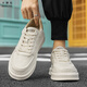 
Kashiyou men's shoes for spring new lightweight thick sole white shoes for men's lightweight and comfortable leather casual shoes sports shoes LC9193 white and black 39