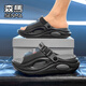 Sandales Semir Sandals Men's Summer Sole Touch, Feel, Wear Anti-Slip et Anti-Odor, Wading Beach Slippers, Men's Casual Sports Sandals, Black 42 [42-43 Même taille]