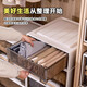 
LDVEP storage box drawer clothes finishing box transparent plastic clothing storage box wardrobe layered artifact storage box C3523 [deep 45*width 35*height 23CM]