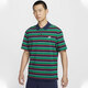 Camiseta Nike (Nike) Camiseta Hombres de primavera y verano Polo de solapa de manga corta de primavera y verano Camisa transpirable Captical de tenis blanco Algodón puro Hombres de manga corta FN3897-410 Rayas azules y verdes M