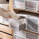 
Pupan drawer shoe storage box clothes storage box plastic storage cabinet transparent storage box shoe box 9227 depth 43.8 width 34 height 19 three combinations of packages - super value