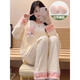 Pyjamas Purcotton Pajamas Summer Cardigan à manches longues SUPPRIMATION SUMPRES SUMBRES 2025 Nouveau dessin animé au printemps automne et hiver SSM-3882 M [75-100jin [Jin est égal à 0,5 kg]]]