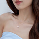 Lukfook Jewelry Platinum 950 Clover Platinum Necklace Car Flower Love Chain Price G07TBPN0027 2.21g (including labor cost 248 yuan)