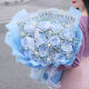 
Flower express flower gift broken ice blue rose bouquet birthday gift for lover nationwide delivery on the same day 11 broken ice blue rose dy679