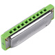 
HOHNER Germany and imported rockets Blues ROCKET AMP electroacoustic version 10 ten-orific harmonica for adult beginners AMP green rocket C-tuning PADDY scale bass belt 6