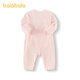 Bala Bala One baby onesie baby crawling suit 2025 new style skin-friendly, comfortable and elegant pink A61306 90cm