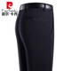皮尔卡丹（pierre cardin）爸爸裤子夏季薄款中年男士休闲裤中老年冰丝高端宽松直筒西装裤 LYC6623#黑色 【春秋厚*款】 29 【2尺2腰围】