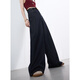 Three Color [not easy to fade] 2025 summer new casual jeans loose wide-leg pants trousers slimming M deep sea blue S 155/64A