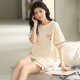 Urban Beauty 2025 new pajamas for women for summer pure cotton short-sleeved two-piece summer striped home clothing yzt9854 M women's style recommended 80100Jin [Jin equals 0.5 kg]